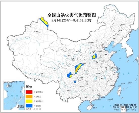 四川新疆等5省区发生山洪灾害可能性较大