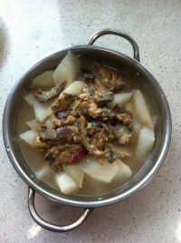 腊牛肉萝卜钵子菜的做法步骤7