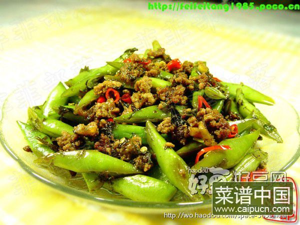 榄菜肉碎四季豆