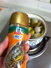 酸菜豆腐肉丸汤的做法步骤5