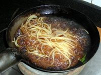 韭香包菜丝烩意面的做法步骤13