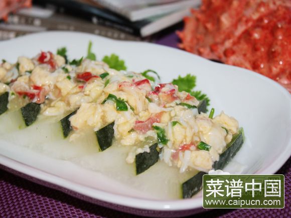 蟹肉浇冬瓜