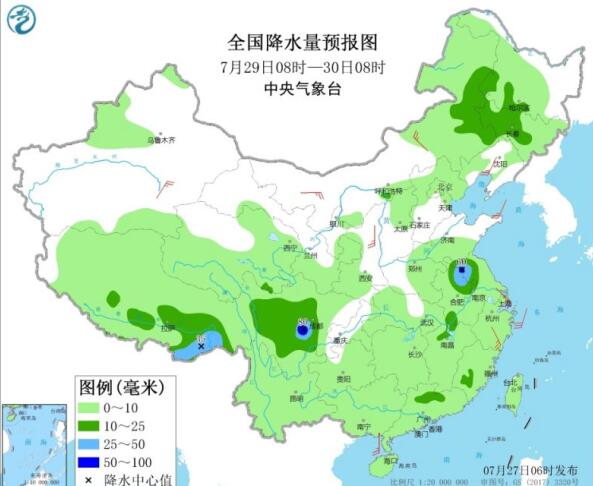 今日长江流域雨势明显减弱 江南华南维持40℃高温闷热