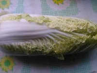 白菜炒羊奶的做法步骤1