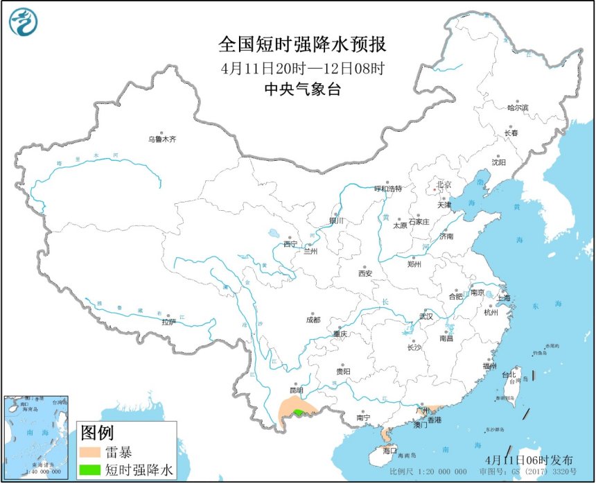4月11日强对流天气预报