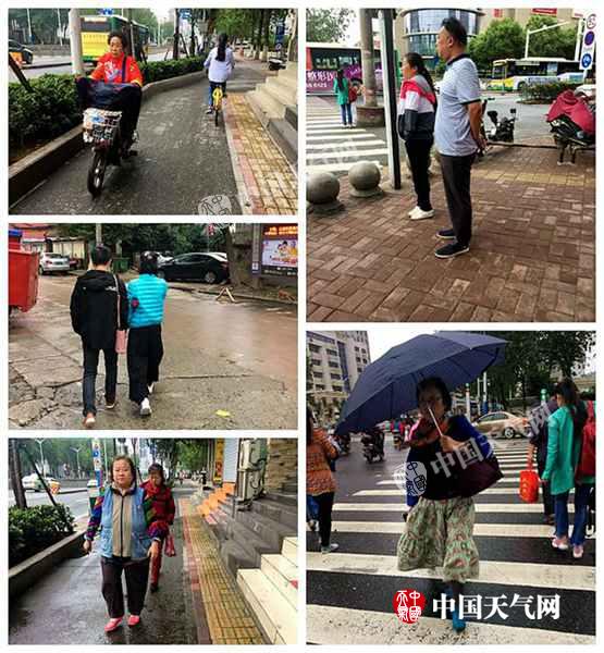 安徽大部高温跌破20℃大关 街头穿衣混搭风