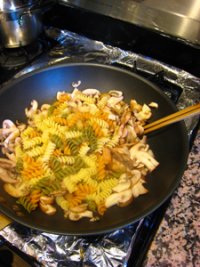 蘑菇鸡肉意面的做法步骤9