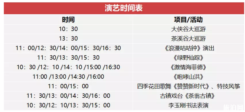 2019国庆深圳各大景点开放时间+演出时间