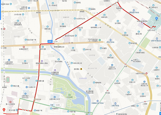 合肥火车站到城隍庙有哪些路线