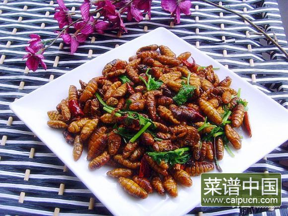 干煸蚕蛹