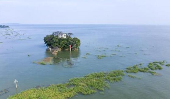 江西鄱阳湖超警戒水位0.09米 目前20条圩堤仍有房屋受淹