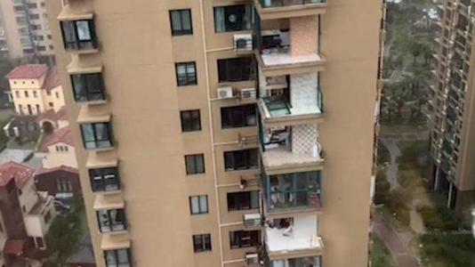 台州老人台风天关窗时坠亡