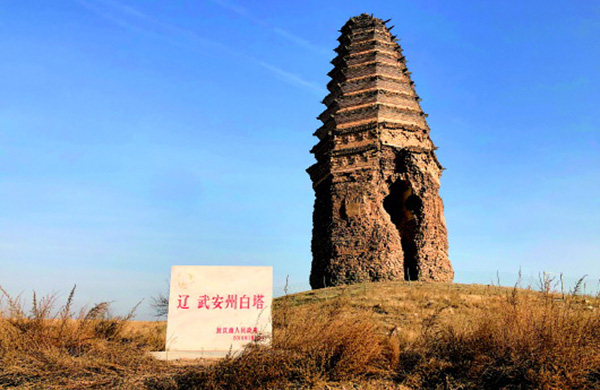 辽代白塔快塌了