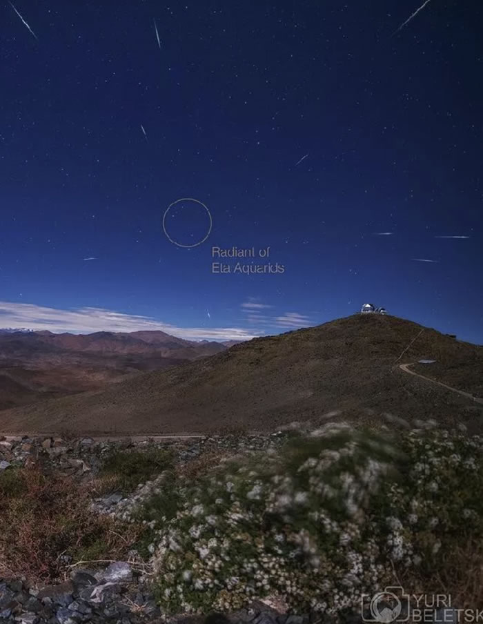 哈雷彗星碎片引发的水瓶座流星雨5月5日开始将达到峰值