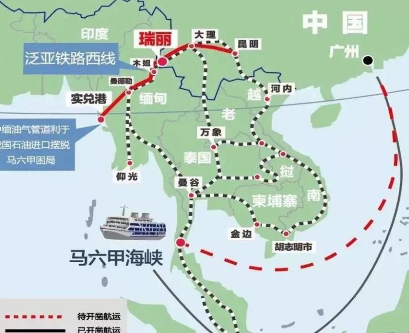 大瑞铁路线路图及最新进展2021