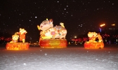 甘肃酒泉雪花飞舞年味浓