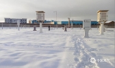青海西北门户茫崖现大雪