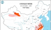 高温黄色预警继续！安徽江苏等地部分地区最高气温可达37至39℃