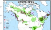 4月24日国外天气预报 北美洲西北部和东部有较强雨雪