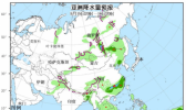 5月15日国外天气预报 亚洲北部及西南部有较强雨雪