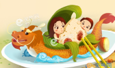 2019粽子图片卡通可爱的 最新萌萌哒粽子图片大全