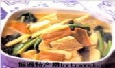 塌菇菜烧豆腐