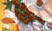 满族碳烤羊腿