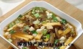 油菜玉菇酱汁汤
