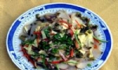 腌菜炒碱水粑