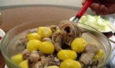 板栗炖鸡汤