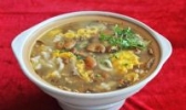 野生松菇肉片汤