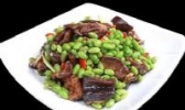 青豆炒鳝片
