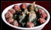 米花肉丸蒸鸡