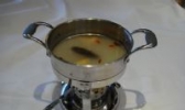 河唇银河牌铸铁耳锅