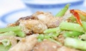芹菜炒鳗杂