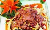 蒜仔爆梅花鹿肉