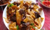 羊肉焖饼子