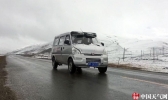青海多地出现降水 南部降雪影响交通及牲畜觅食