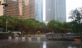 浙江暴雨如约而至气温30℃出头 这几天市民外出需备好雨具