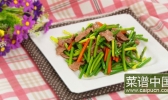 蒜苗炒肉的做法