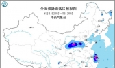 暴雨蓝色预警 上海广东陕西等7省市部分地区有大暴雨