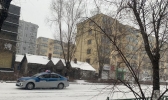 黑龙江佳木斯飘雪 地面一片白茫茫