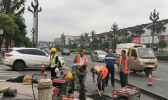 受地震影响 宜宾振兴大道跨线桥受损交通管制