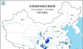 暴雨蓝色预警：陕西四川安徽浙江等地部分地区有大到暴雨