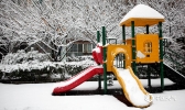 湖南宁乡迎2019年第一场雪 整座城市银装素裹