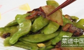 扁豆炒腊肉的做法