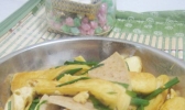 肉饼炒豆腐的做法