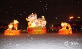 甘肃酒泉雪花飞舞年味浓
