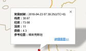 2018年4月23日地震最新情况