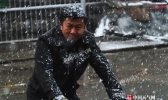 黑龙江吉林多地遭遇大到暴雪  地面积雪达18厘米